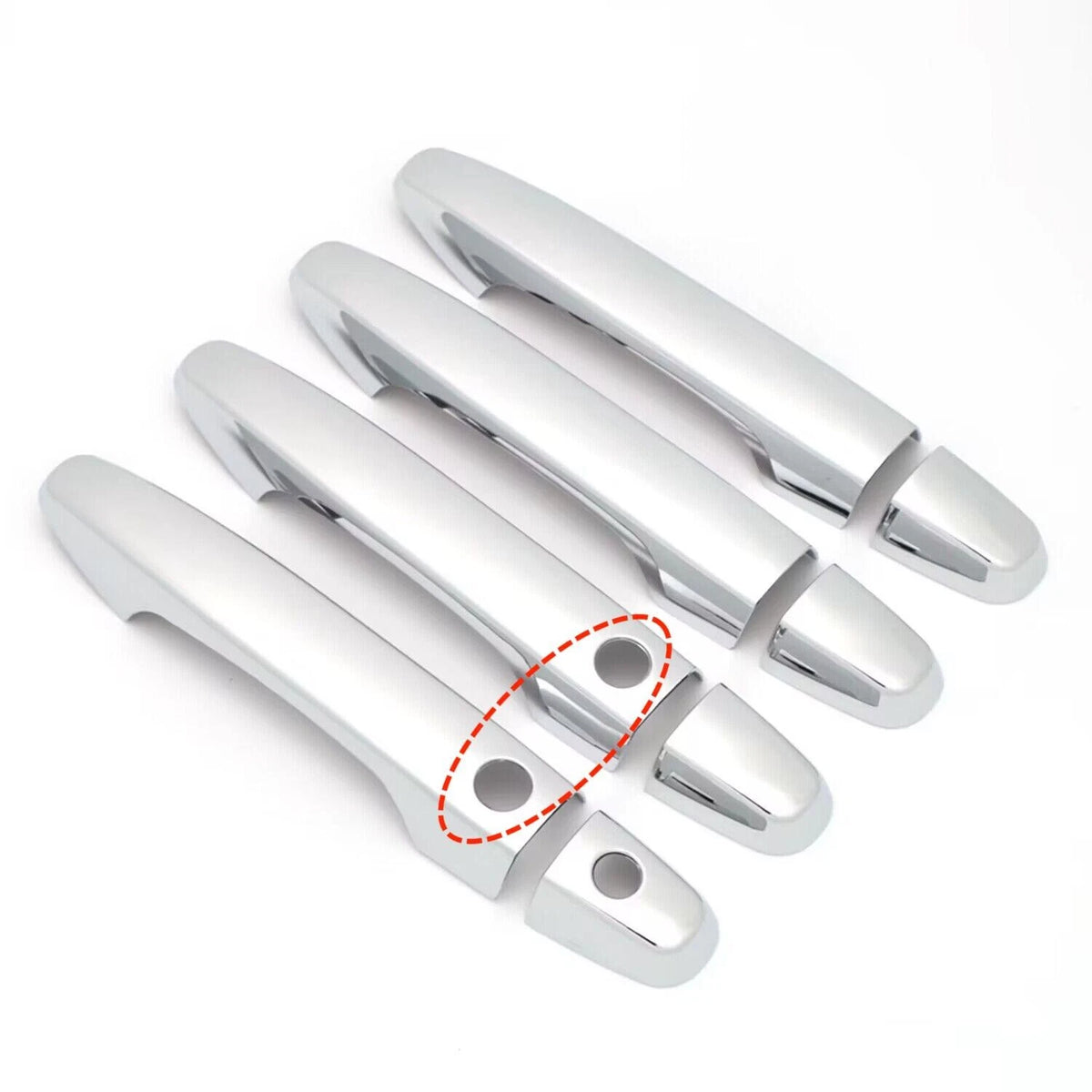 Chrome Smartkey Door Handle Lid Cover Trim for 2012-2016 Honda CR-V 8 x pcs