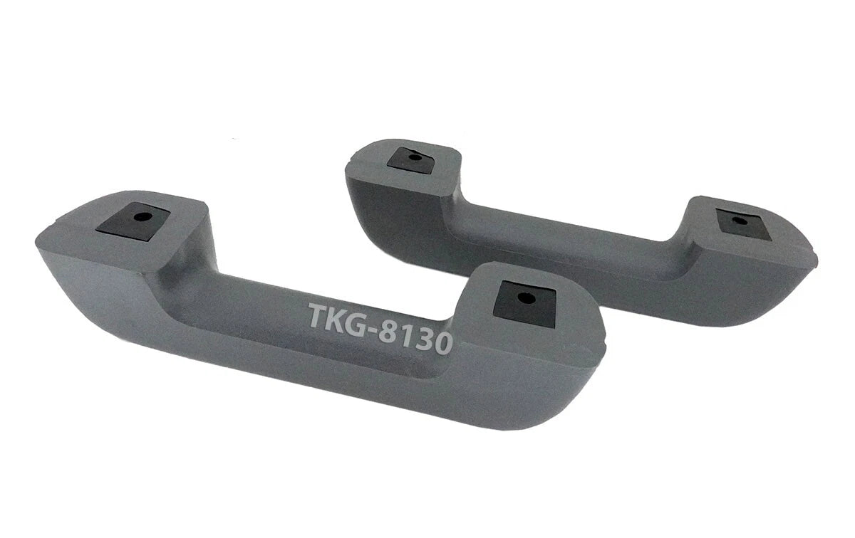 Door Armrest Handle 1 Pair Gray for Mitsubishi L200 Triton (1987-1994)
