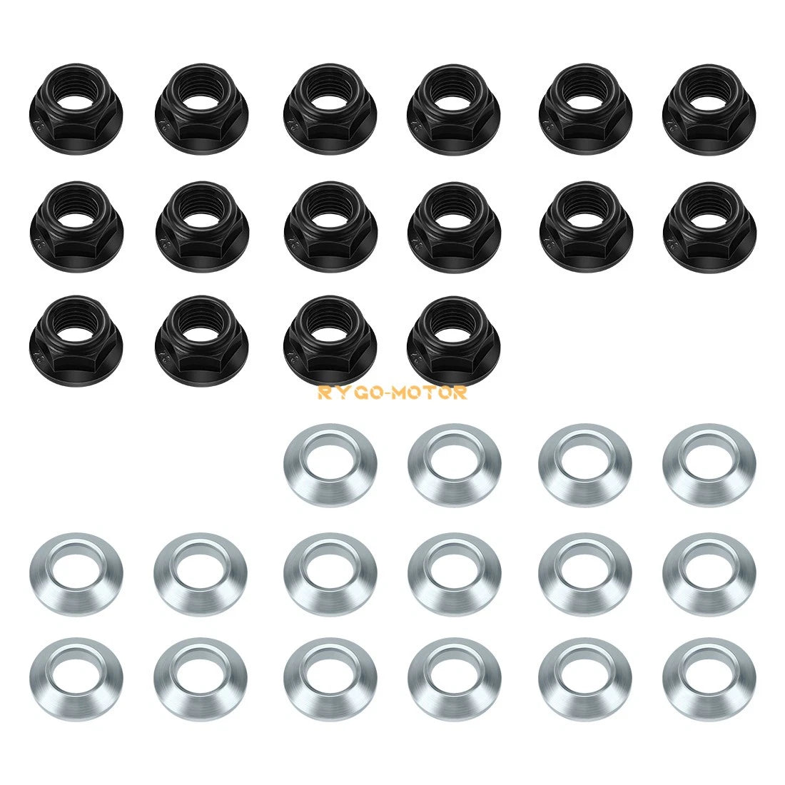 Wheel Nut And Washer 2 x Front/Rear for Yamaha Grizzly 600 YFM600F (1999–2001)