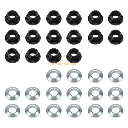 Wheel Nut And Washer 2 x Front/Rear for Yamaha Grizzly 600 YFM600F (1999–2001)