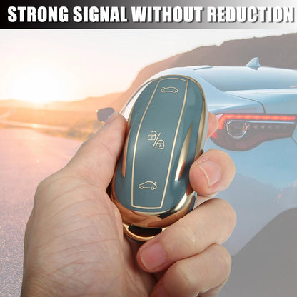 Silicone Key Fob Case Cover for Tesla Model S Y 3 (2012-2023)