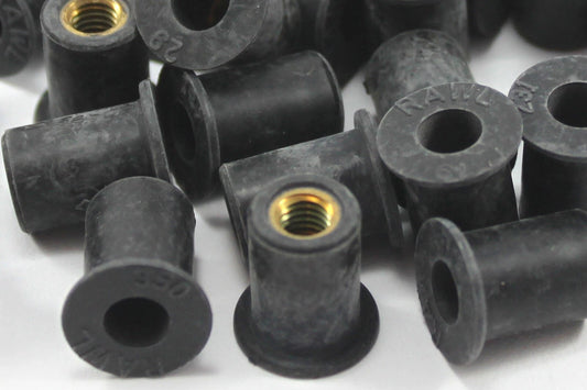 10 x M5 Rubber Nuts for Yamaha Fairing & Front Windscreen