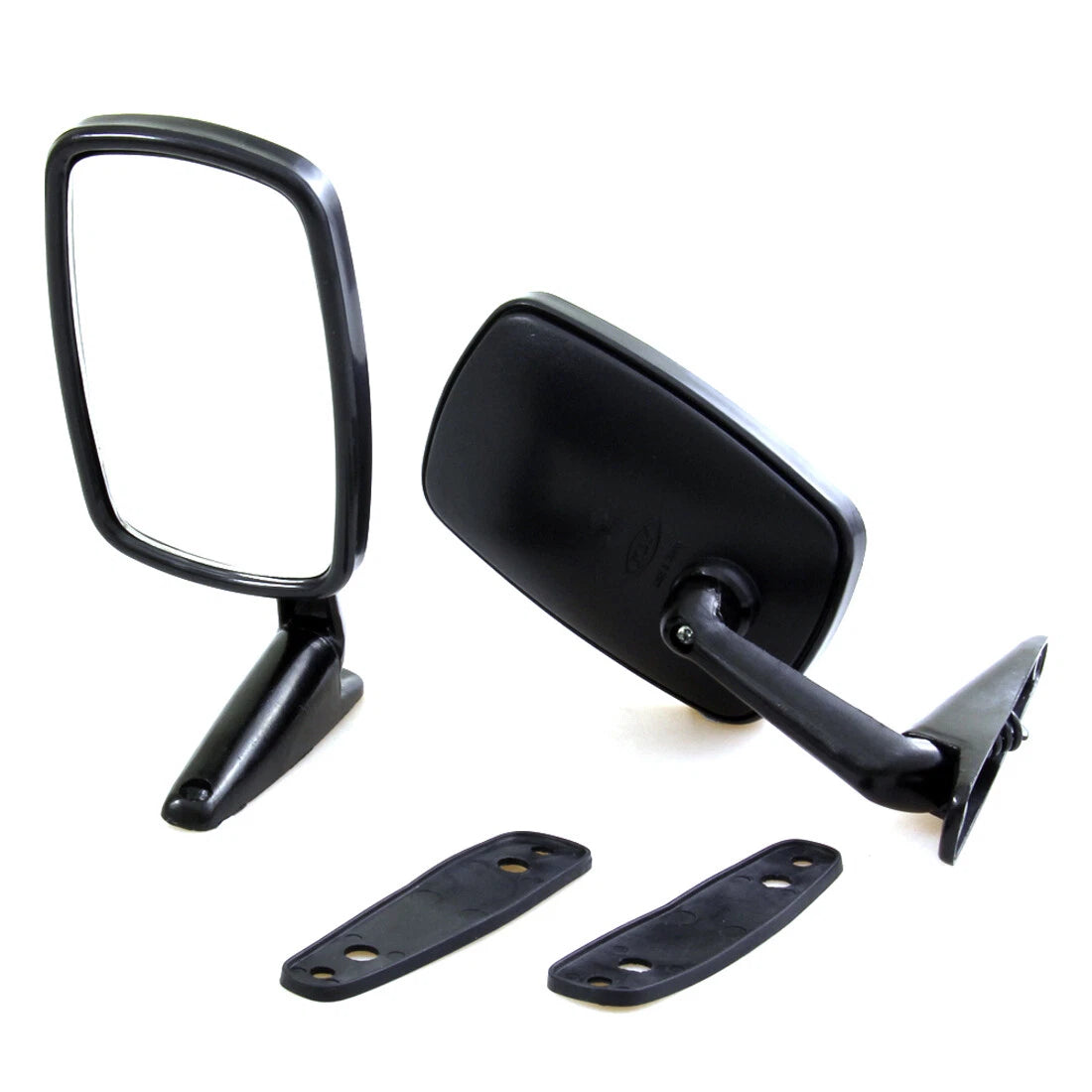 Black Fender Door Mirrors Set for Plymouth Fury 1956-1974