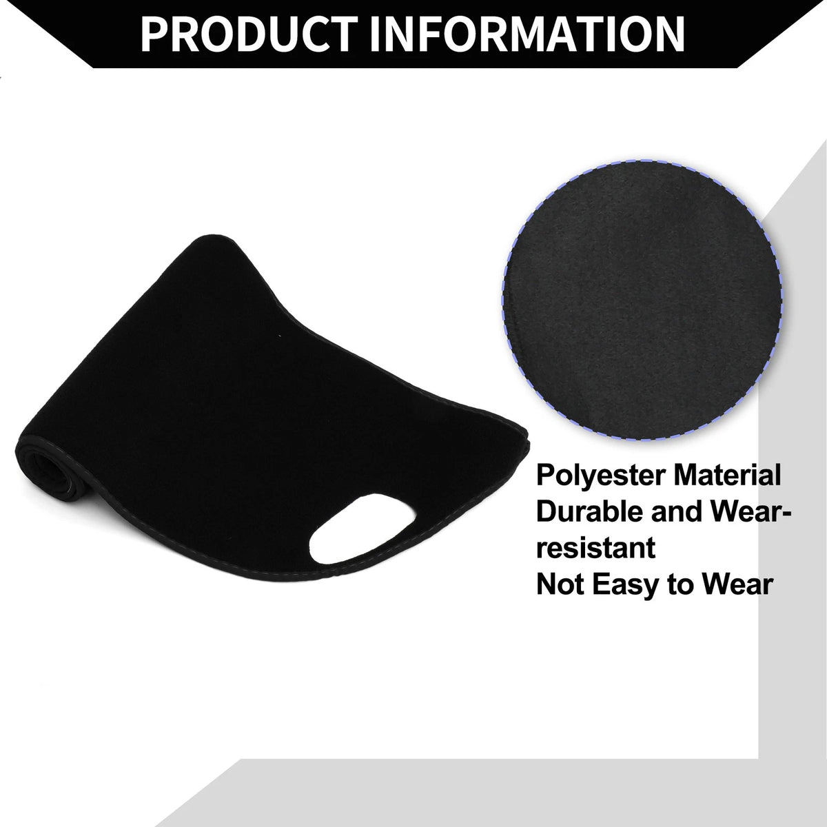 Dashboard Cover Mat for Honda ZR-V 2023-2024 Sun Protector Pad Black 1 Set