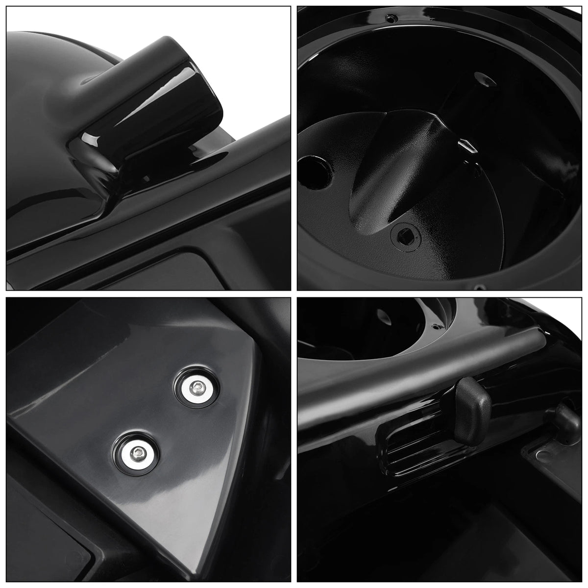 Lower Vented Fairing 6.5in Speaker Box Pod for Harley Touring (2014-2023)