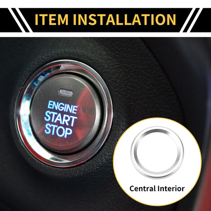 Engine Start Stop Button Knob Cover Ring for Ford Maverick (2022)