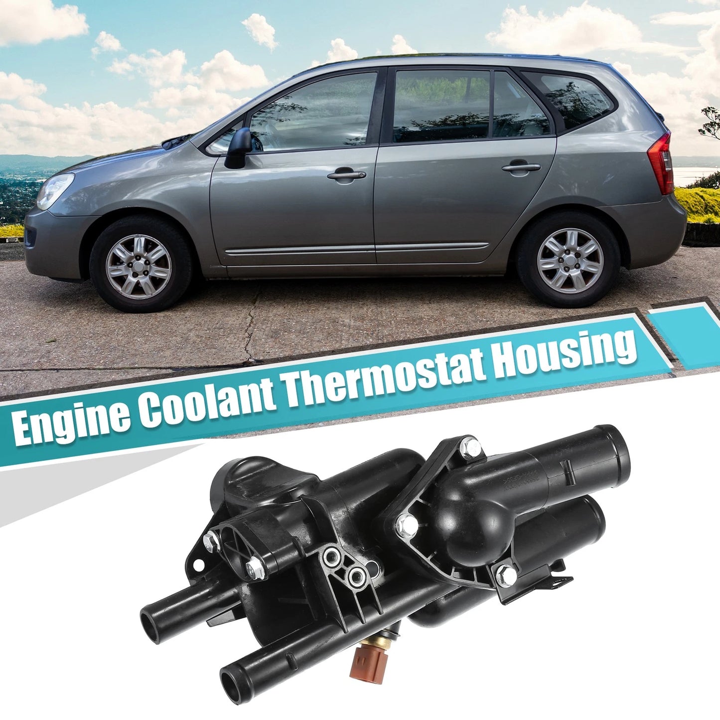Coolant Thermostat Housing Assembly for Kia Rondo (2007-2012)