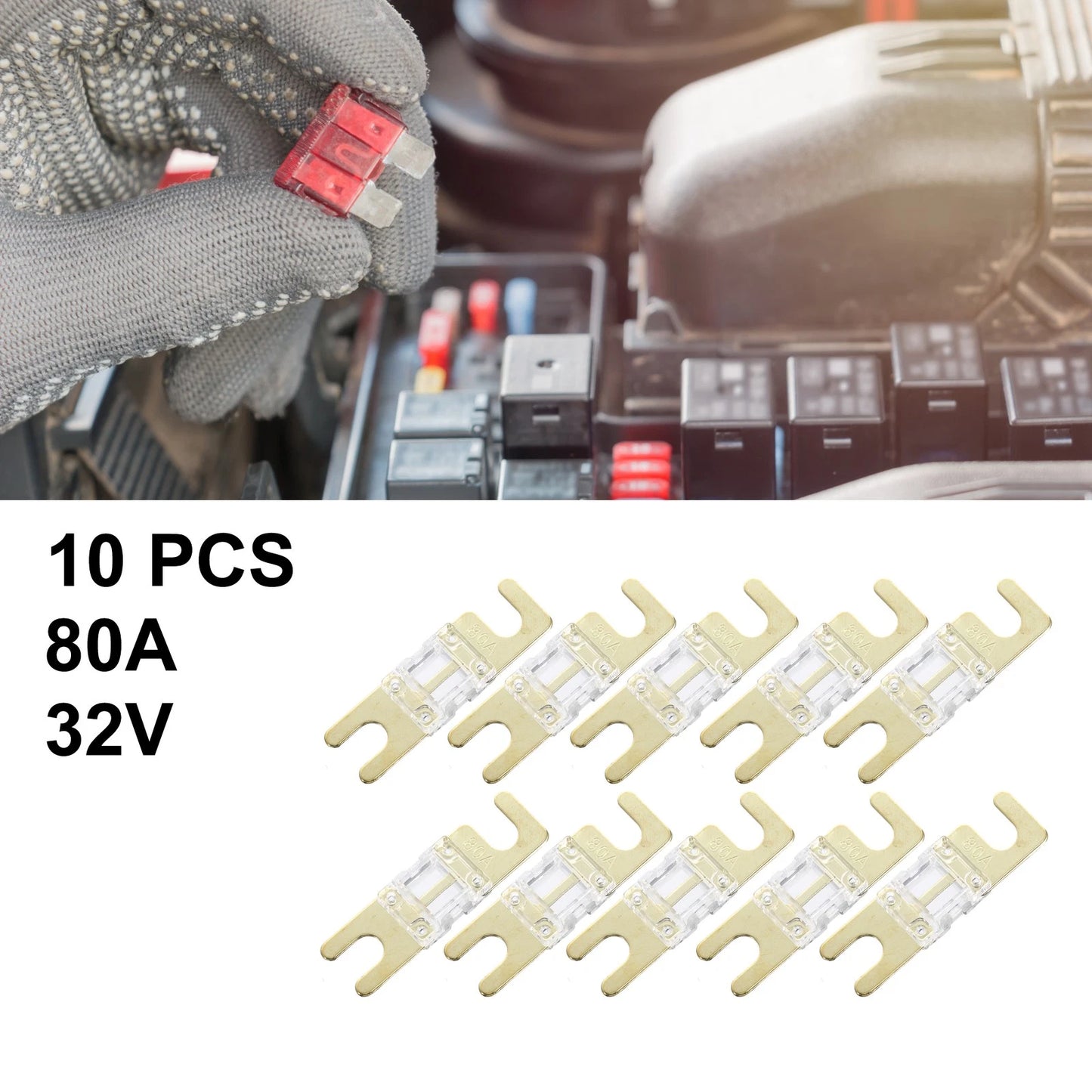 10pcs AFS Mini ANL Fuse for Car Truck Motorcycle Boat Audio CDs