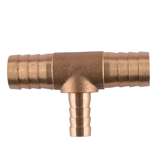 16mm Tee 3-Way Hose Barb Brass Fitting for Fuel Tube Connector