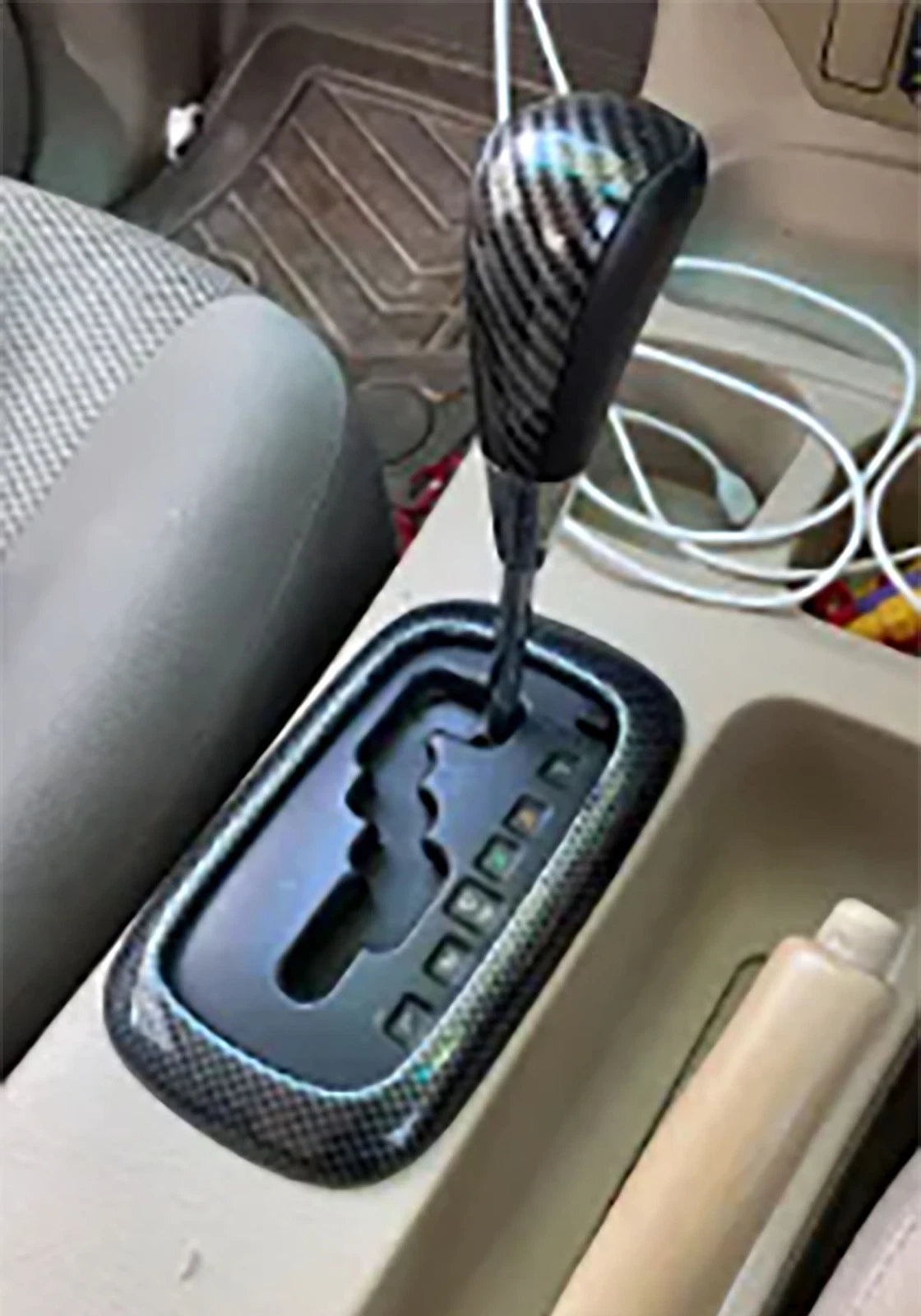 Carbon Gearshift Cover Trim for Toyota Hilux SR5 (2012-2014)