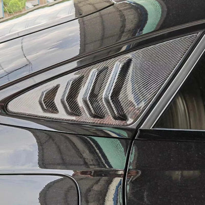 Real Carbon Fiber Side Vent Window Scoop Louver Cover Trim Fit For Benz GLE 2020
