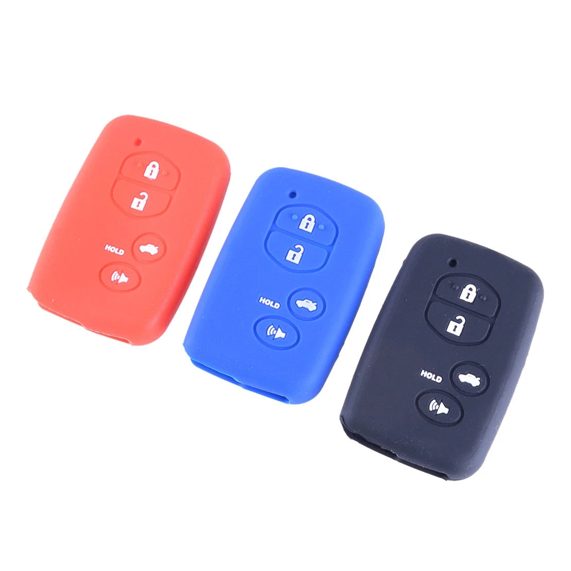 3 x Car Key Cover Case for Toyota Avalon Camry Prius RAV4 Highlander (2013-2023)