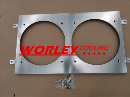 Aluminum Radiator & Shroud Fan for HQ HJ HX HZ 253 308 V8 Holden (1971-1980)