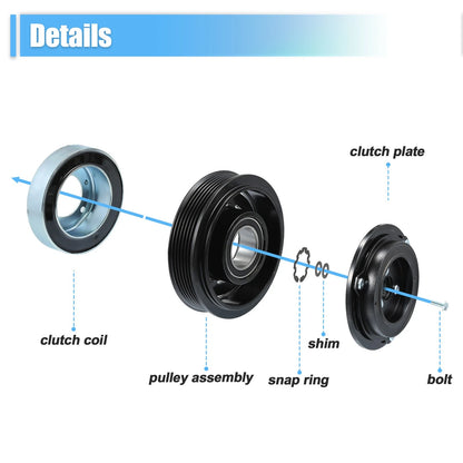 AC Compressor Clutch Set for Nissan Rogue (2008-2015)