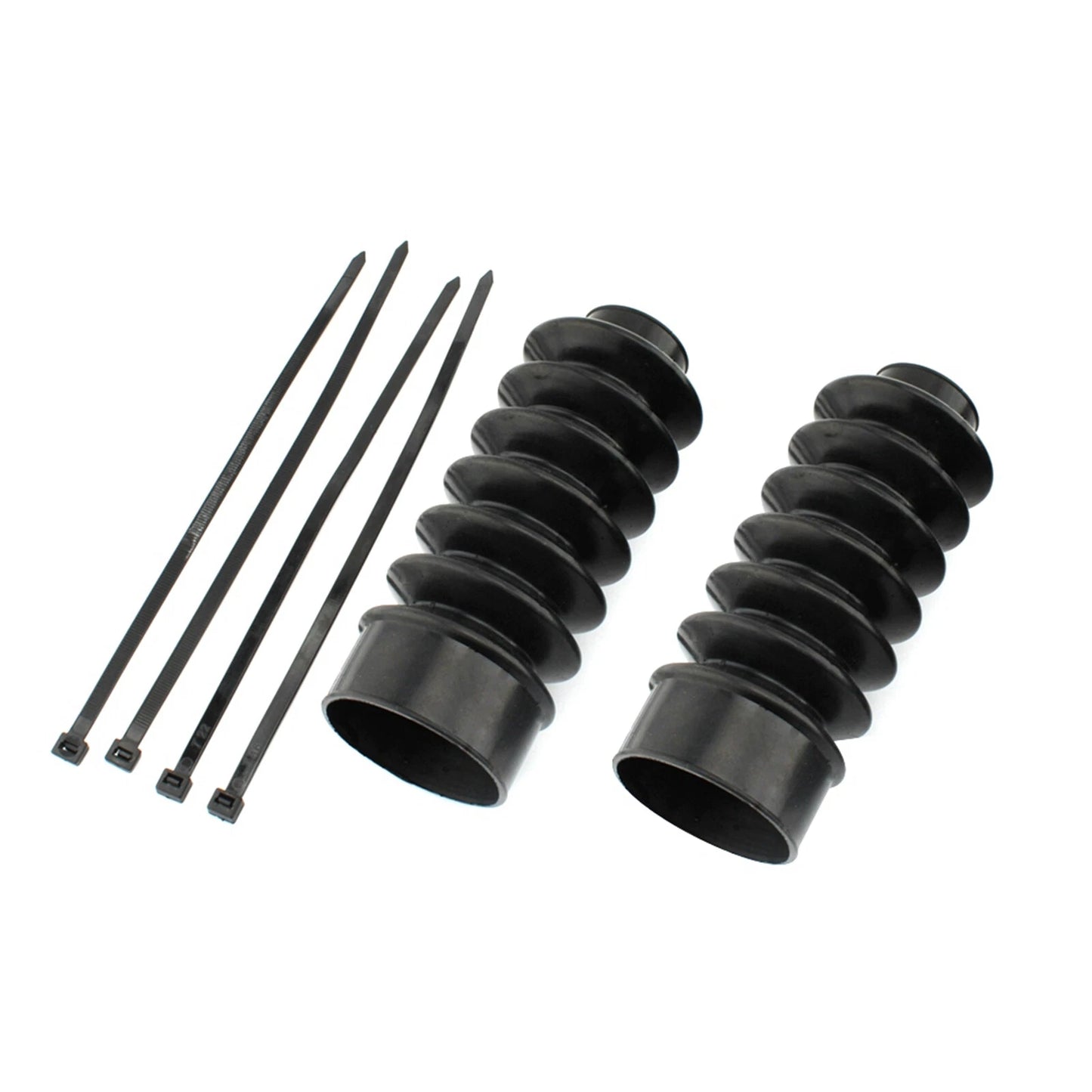 2 x Front Fork Shock Dust Covers for Harley Nightster 975 (2022-2023) Black