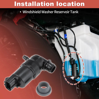 Headlamp Washer Motor Pump for Mitsubishi L200 Series 5 KL1T 15+