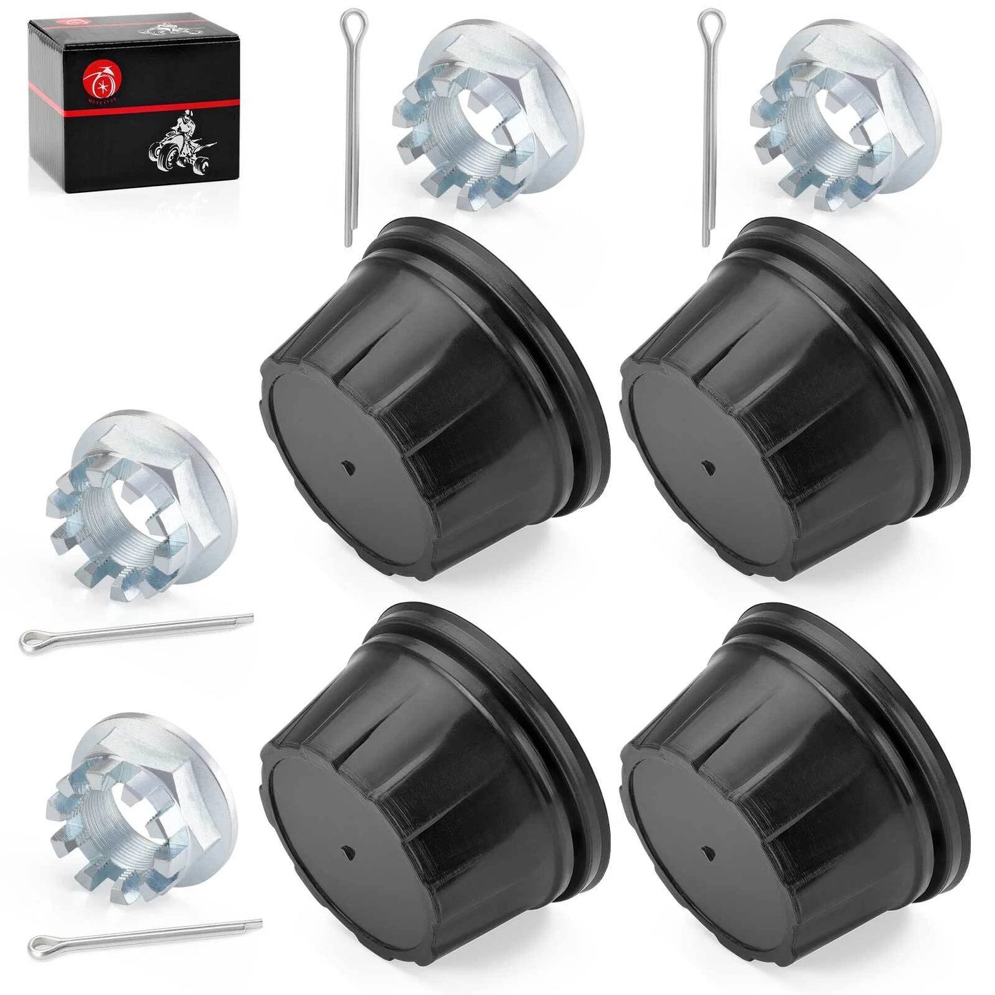 4x Wheel Center Cap W/Nut Kit for Honda Rancher Rubicon