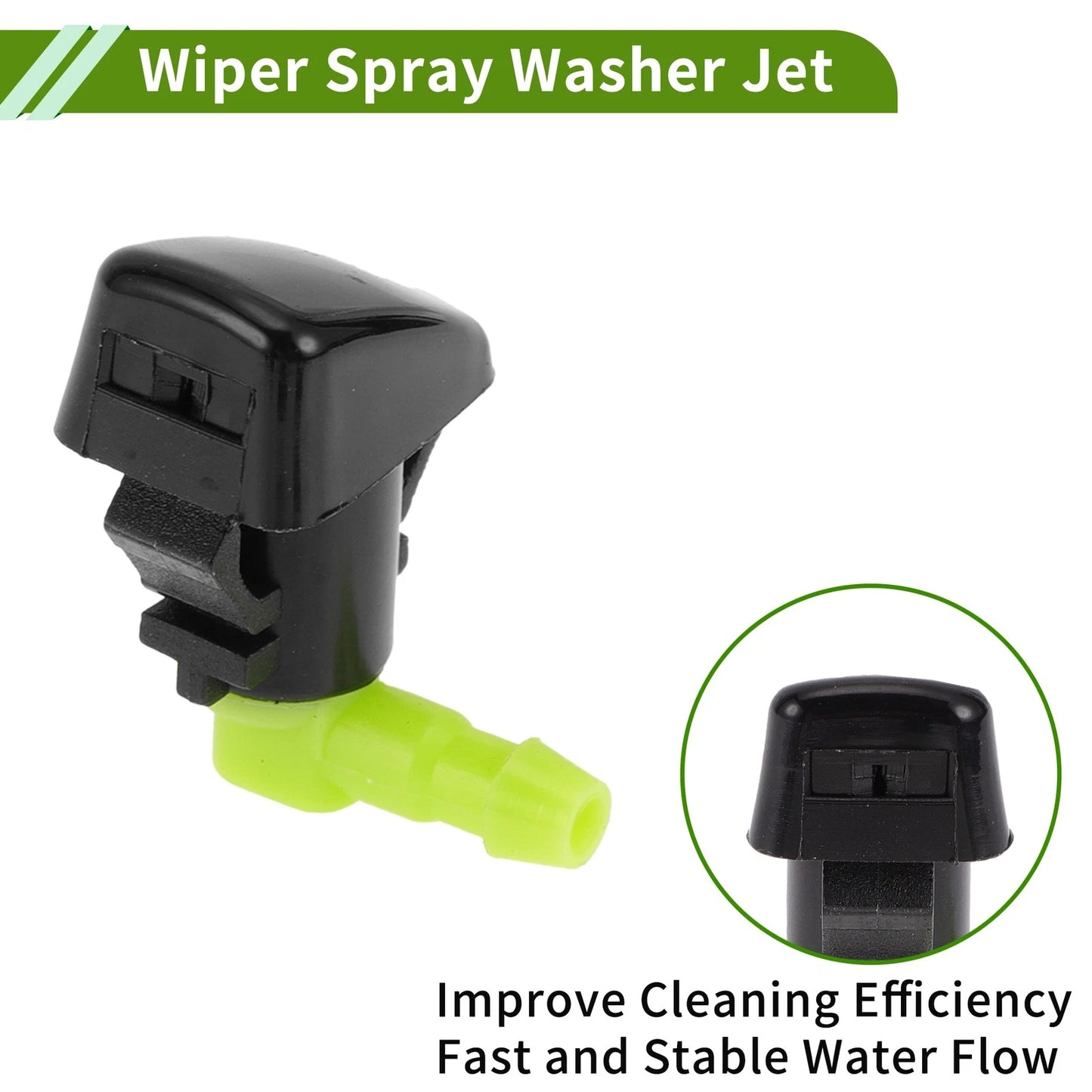 Windshield Washer Nozzle With Hose Connector for Chrysler