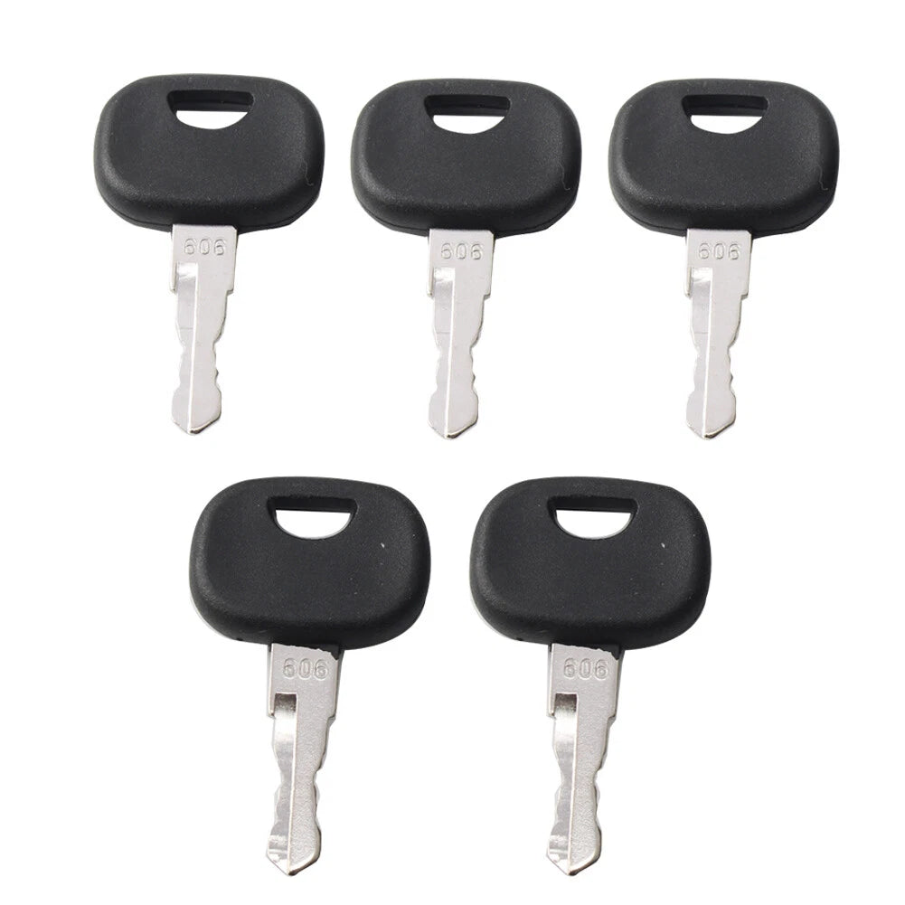 5 x Ignition Starter Keys for Liebherr & John Deere Heavy Equipment