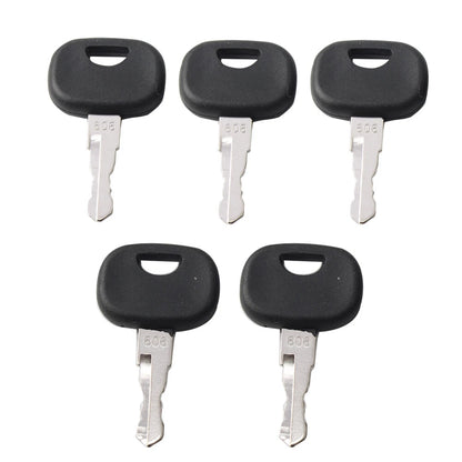 5 x Ignition Starter Keys for Liebherr & John Deere Heavy Equipment