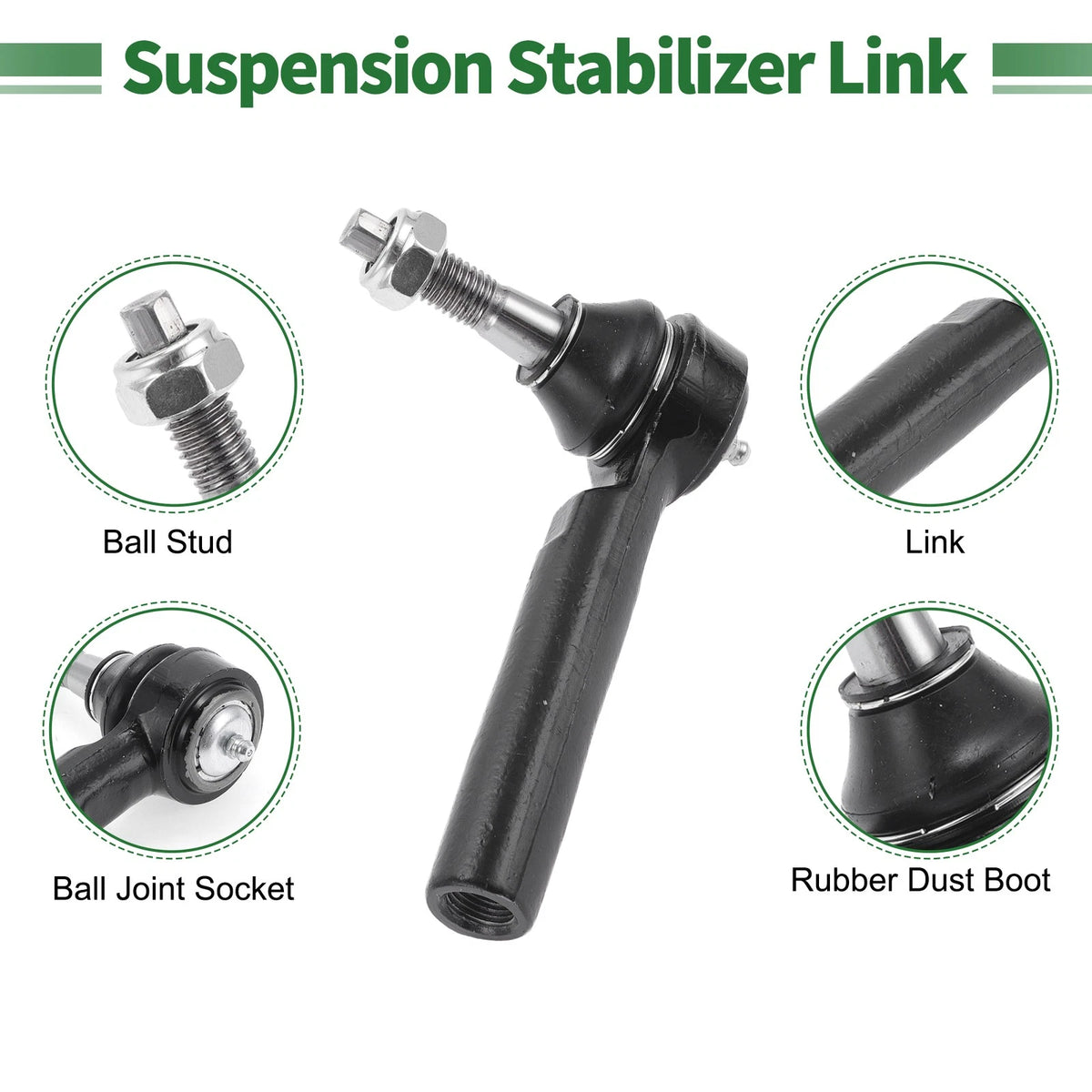 4 x Front Suspension Kit Tie Rod Ends Ball Joints for Chevrolet Silverado 1500