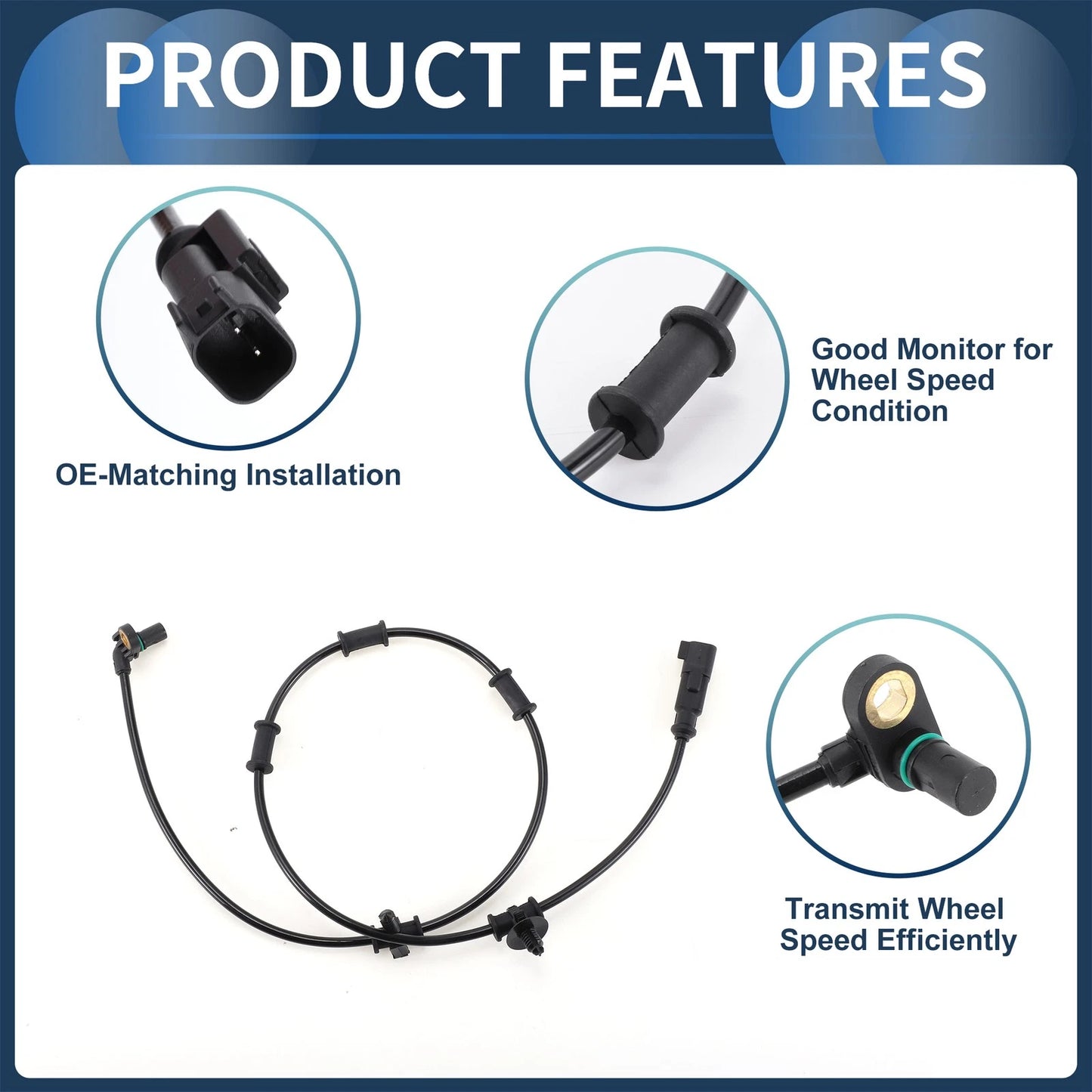 ABS Wheel Speed Sensor for Dodge Ram 1500 (2006-2007)
