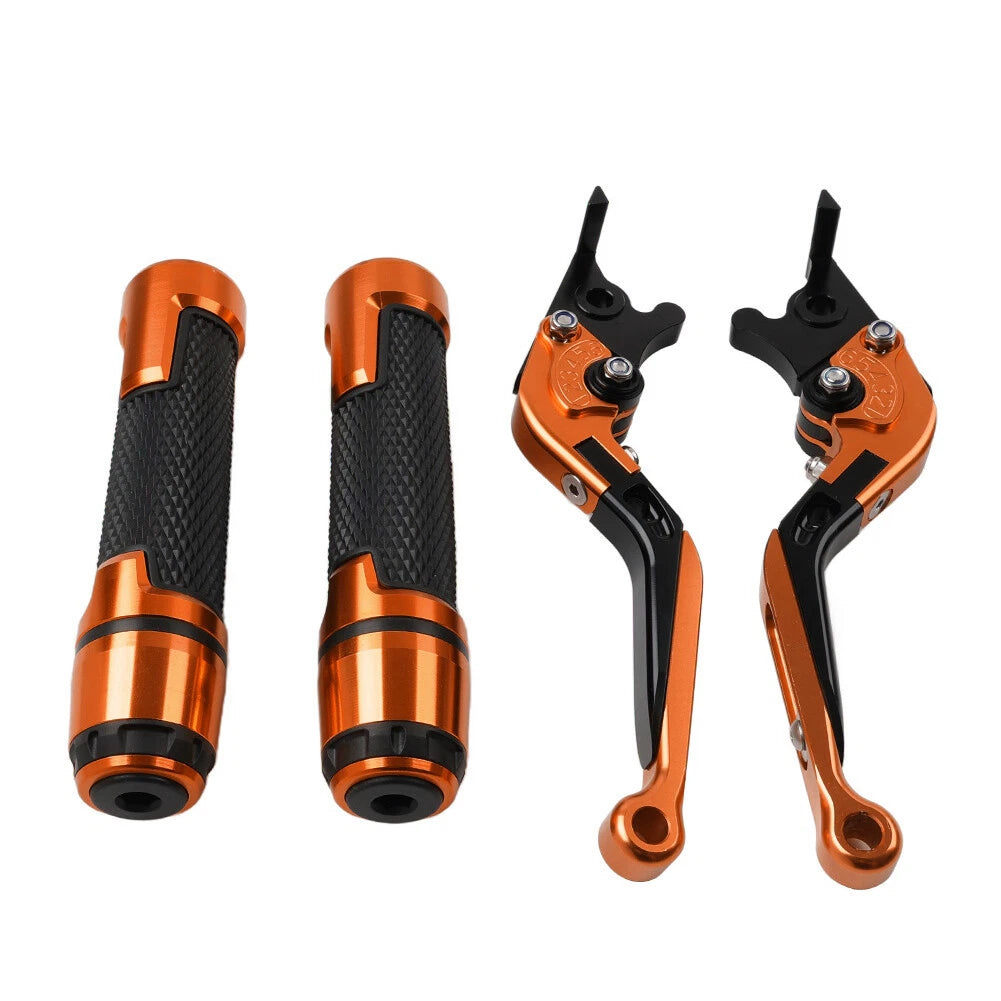 Orange Extendable Brake Clutch Lever Grip Set for BMW S1000XR (2015-2021)