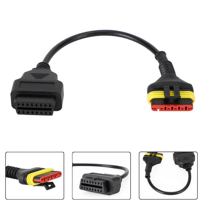 6 Pin OBD2 Diagnostic Code Reader Adapter for Benelli Motorcycle F2