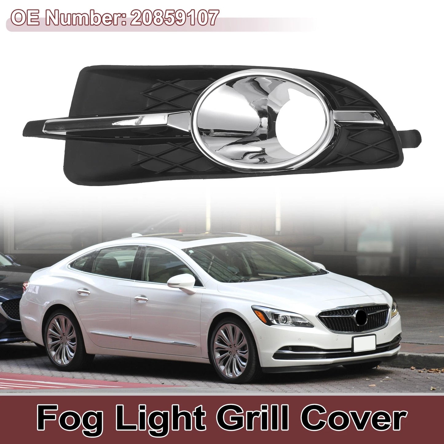 1 Pc Car Front Left Fog Light Grill for Buick LaCrosse (2010–2013)