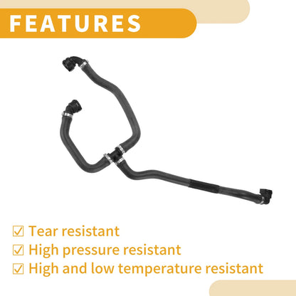 Radiator Hose 2.0L for BMW 530i xDrive (2017-2023) Black