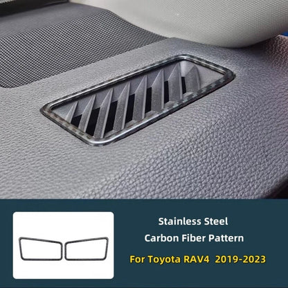 17PC Carbon Fiber Door Handle Gear Shift Air Outlet Cover Trim for Toyota RAV4