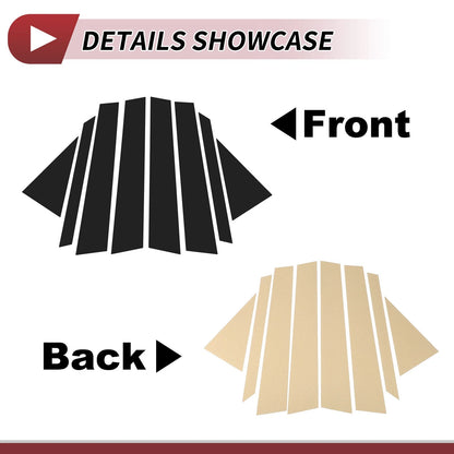 8 Pcs Door Pillar Window Trim for Infiniti FX35 FX45 (2003 - 2008)