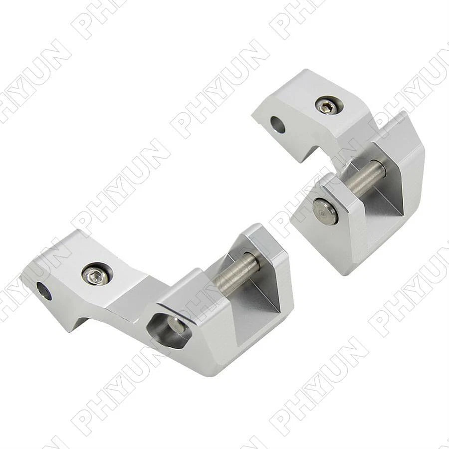 Motorbike Passenger Footrests Lowering Kit Silver for BMW R 1200 RT LC 1250 RT