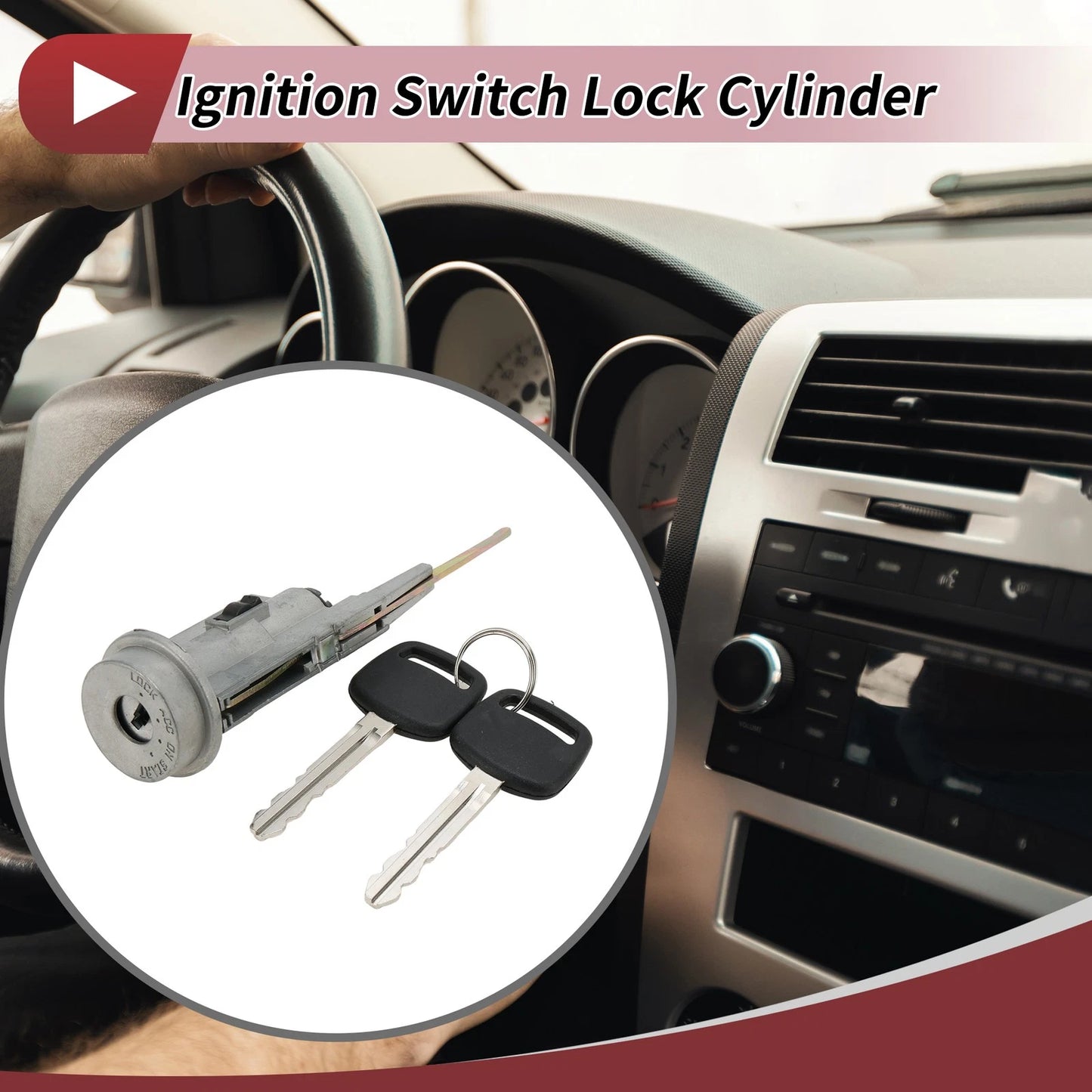 Ignition Lock Cylinder Set for Toyota Tundra