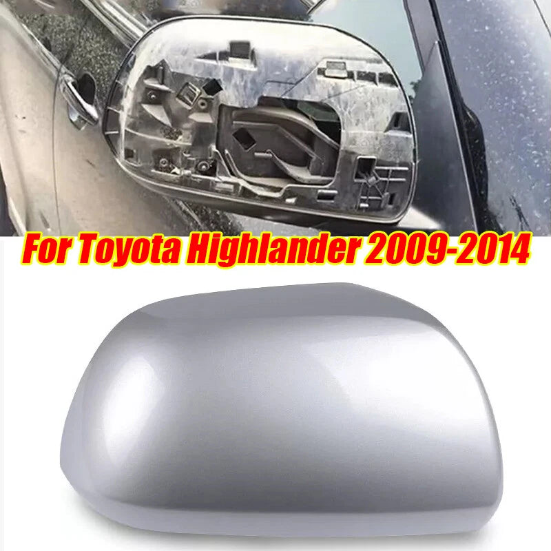 1x Right Side Mirror Cover Cap Silver for Toyota Highlander (2008–2013)