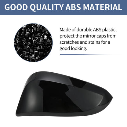 Passenger Side Mirror Cover Cap Gloss Black for Toyota 4Runner (2003-2023)