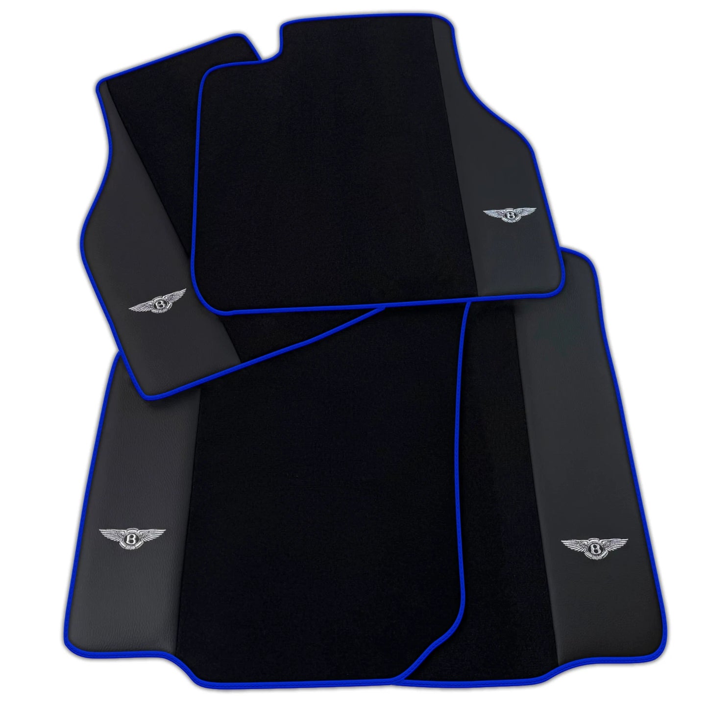 AutoWin Black Floor Mats for Bentley Flying Spur (2013-2019)
