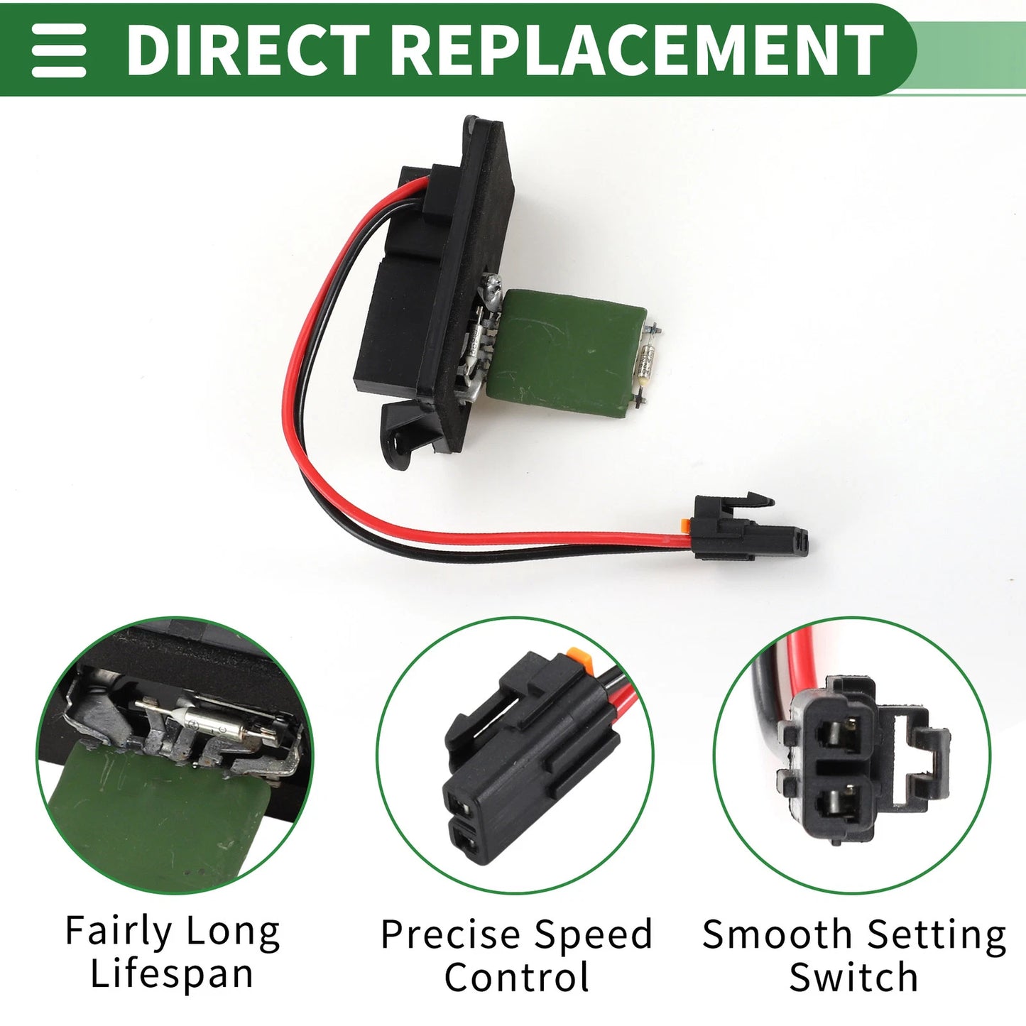 HVAC Blower Motor Resistor for Buick Rainier, Chevy Trailblazer (2004-2007)