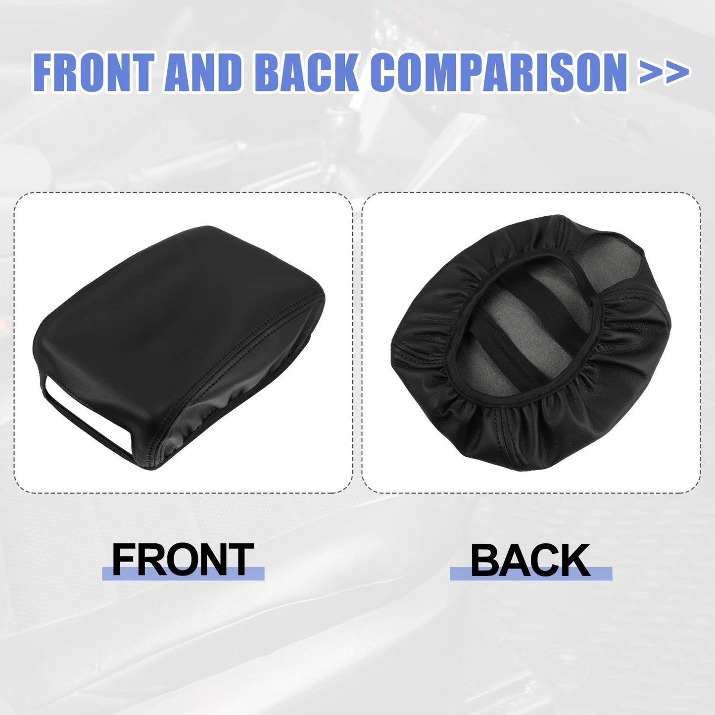 Black Armrest Protector Cover for Mazda 6 (2014-2018)