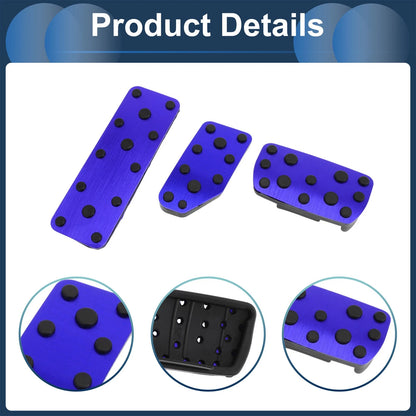 3 Pcs Automatic Foot Accelerator Pedal Covers for Subaru Forester (2019-2021)