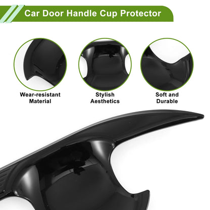 4 x Door Handle Cup Protectors for Toyota Camry Gloss Black