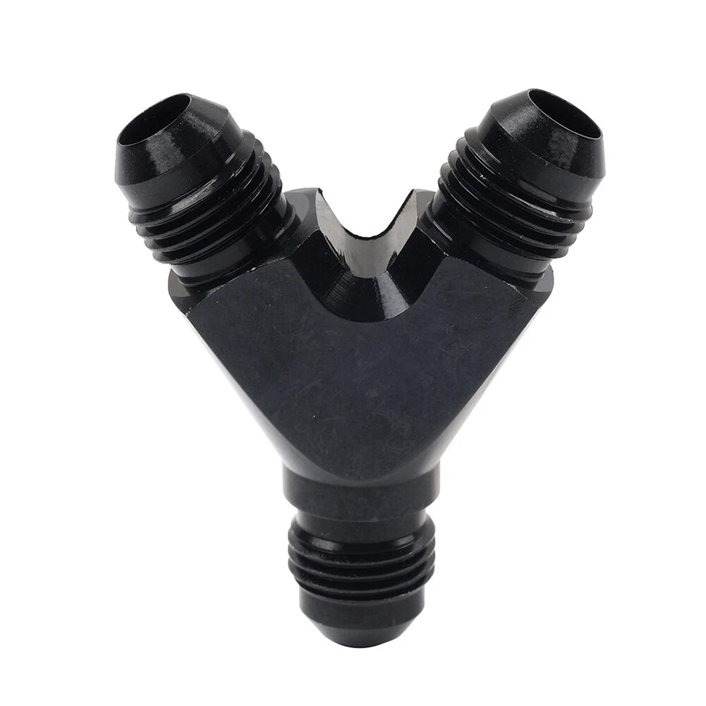 8AN Black Y Fuel Block Flare Union Fitting for Make & Model