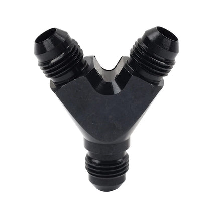 8AN Black Y Fuel Block Flare Union Fitting for Make & Model
