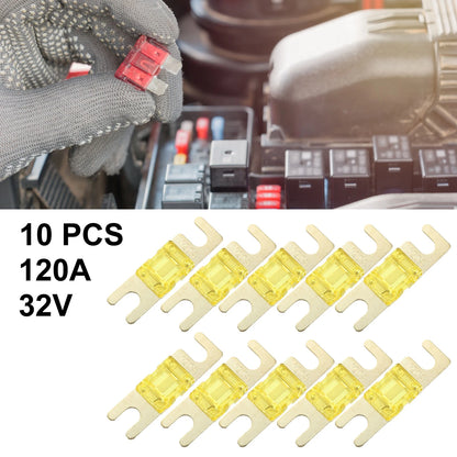 10pcs 120A AFS Mini ANL Fuse for Car Truck Motorcycle Boat Audio CDs