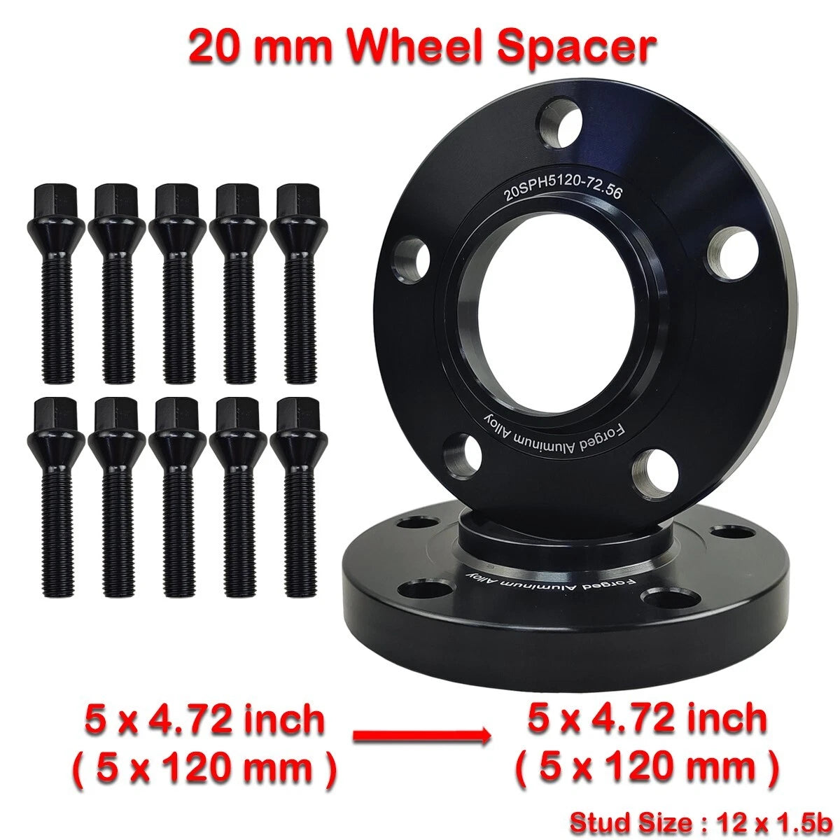 2 x 20mm Hub Centric Wheel Spacers for BMW E36 E46 E90 E34 E60 E61 (1990-2013)