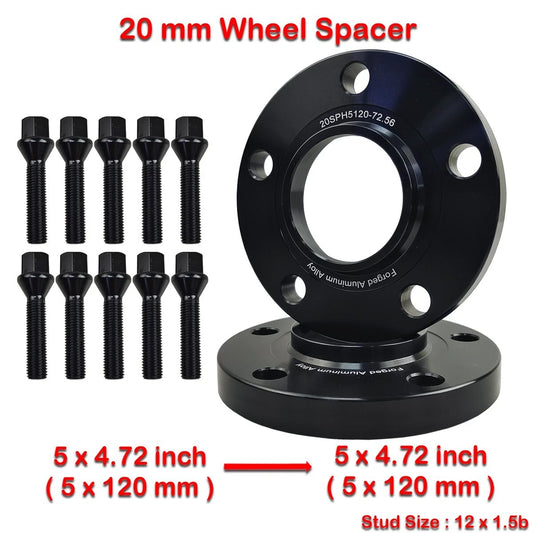 2 x 20mm Hub Centric Wheel Spacers for BMW E36 E46 E90 E34 E60 E61 (1990-2013)