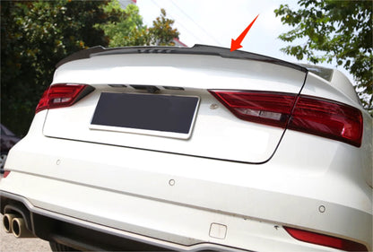 V Style Rear Spoiler Wing for Audi A3 S3 RS3 Sedan 2014-2020 Glossy Black