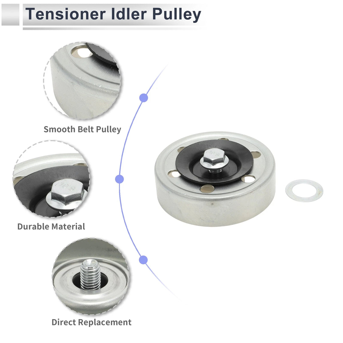 Drive Belt Idler Pulley for Toyota Corolla (2002-2009) 1 x Piece