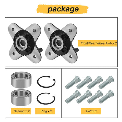 2 x Front/Rear Wheel Hub & Bearing for Polaris Sportsman XP 1000 (2020–2025)