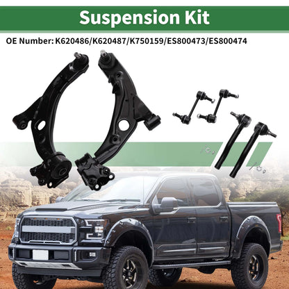 6 Pcs Front Lower Control Arms for Ford Edge (2007-2014)